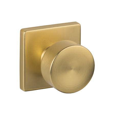 Sure-Loc Hardware Sure-Loc Hardware Bergen Square Passage Knobset, Satin Brass BG101-SQ SB
